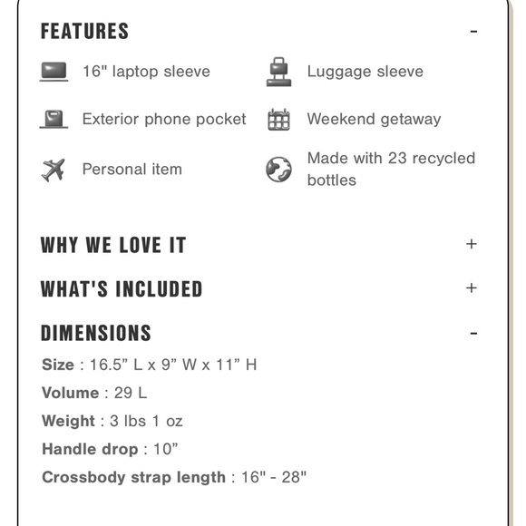 NWT Dagne Dover Landon Carryall Duffel Bag - Picture 9 of 16